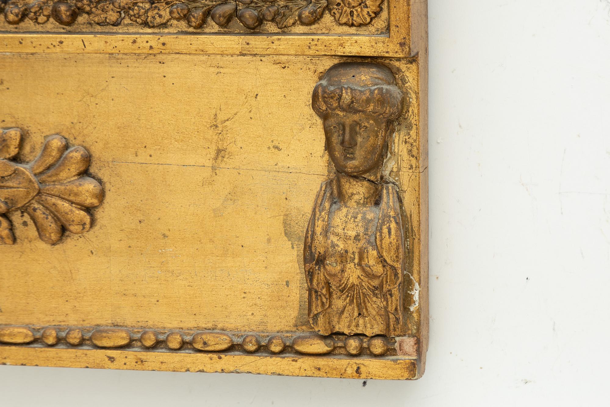 A Late Gustavian mirror, circa 1800.