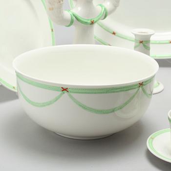 A christmas porcelian tableware set of 37 pcs by Rörstrand from the latter half of the 20th century.