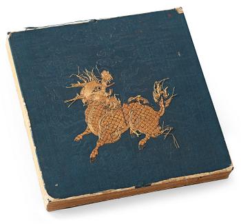 1450. A Japanese album comprising 12 paintings with calligraphy of the "Junishi" (12 zodiac animals), Meiji period (1868-1912).