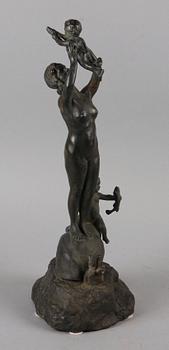 EDVARD TRULSSON, skulptur/fontän, brons. Sign och dat 1935.