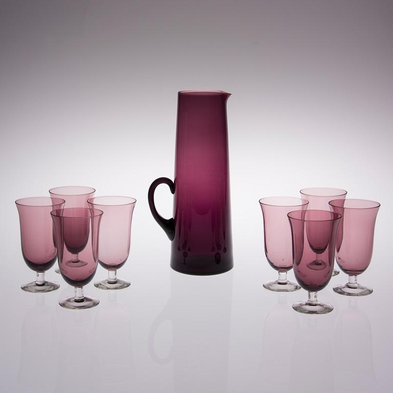 KANNA SAMT 8 VINGLAS, glas, Kumela Oy, Riihimäki.