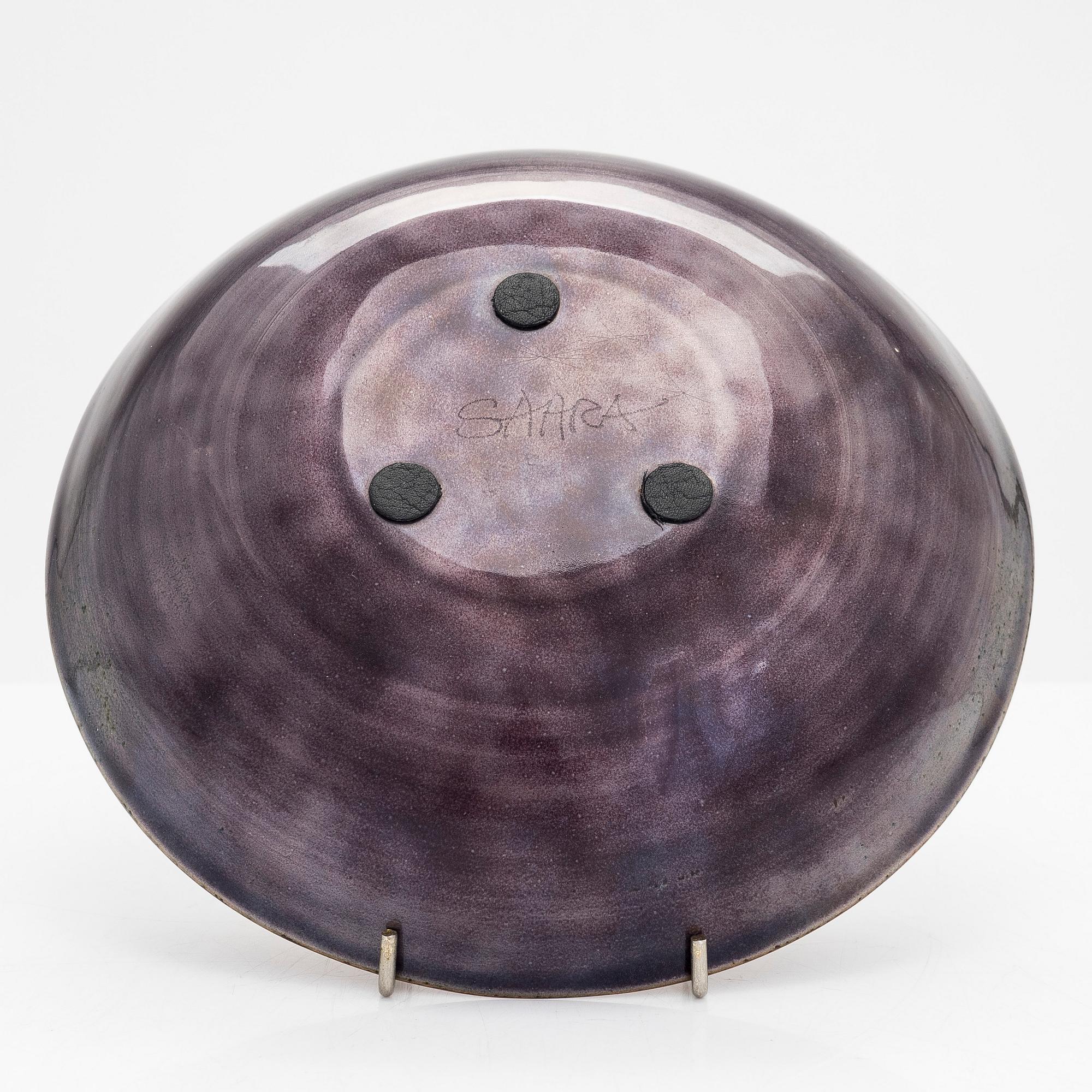 Saara Hopea, dekorationsfat, signerad SAARA, 1960-tal.