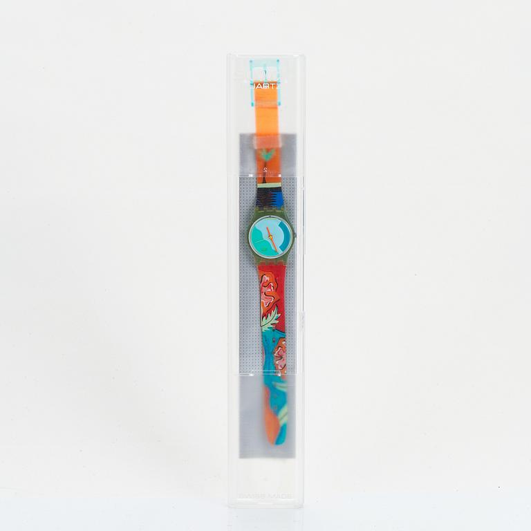 Swatch, Papaya Swing, wristwatch, 25 mm.