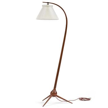 481. Severin Hansen, a "Bridge" floor lamp, Haslev Møbelsnedkeri, Denmark, 1950s.
