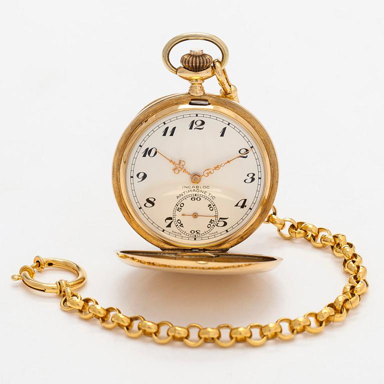 Longines, pocket watch, hunter, 50.5 mm.