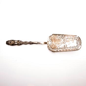 Fish slice, silver, Gabriel Dahlberg, Lund, 1879.