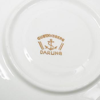 Wilhelm Kåge, kaffeserviser, porslin, olika modeller, 30 delar totalt, Gustavsberg, 1920-30-tal.