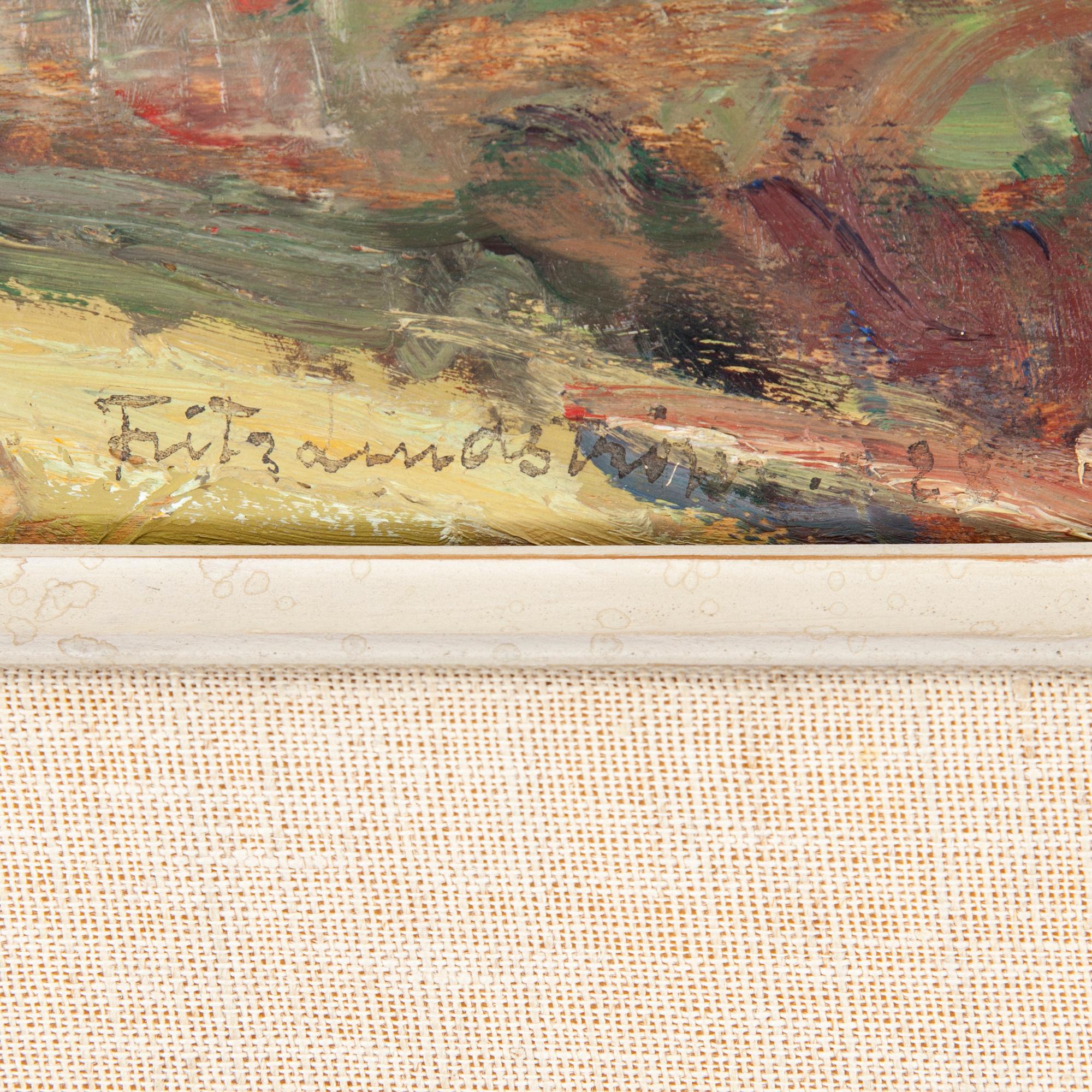 FRITZ LINDSTRÖM, oil on panel, signed Fritz Lindström and indistinctly dated -28(?).