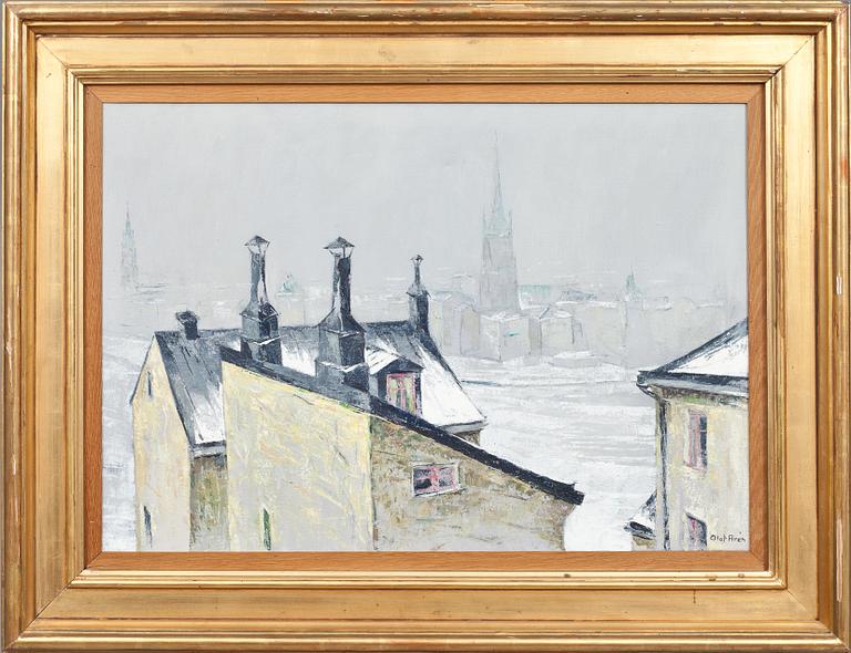 OLOF ARÉN, oljemålning, sign.