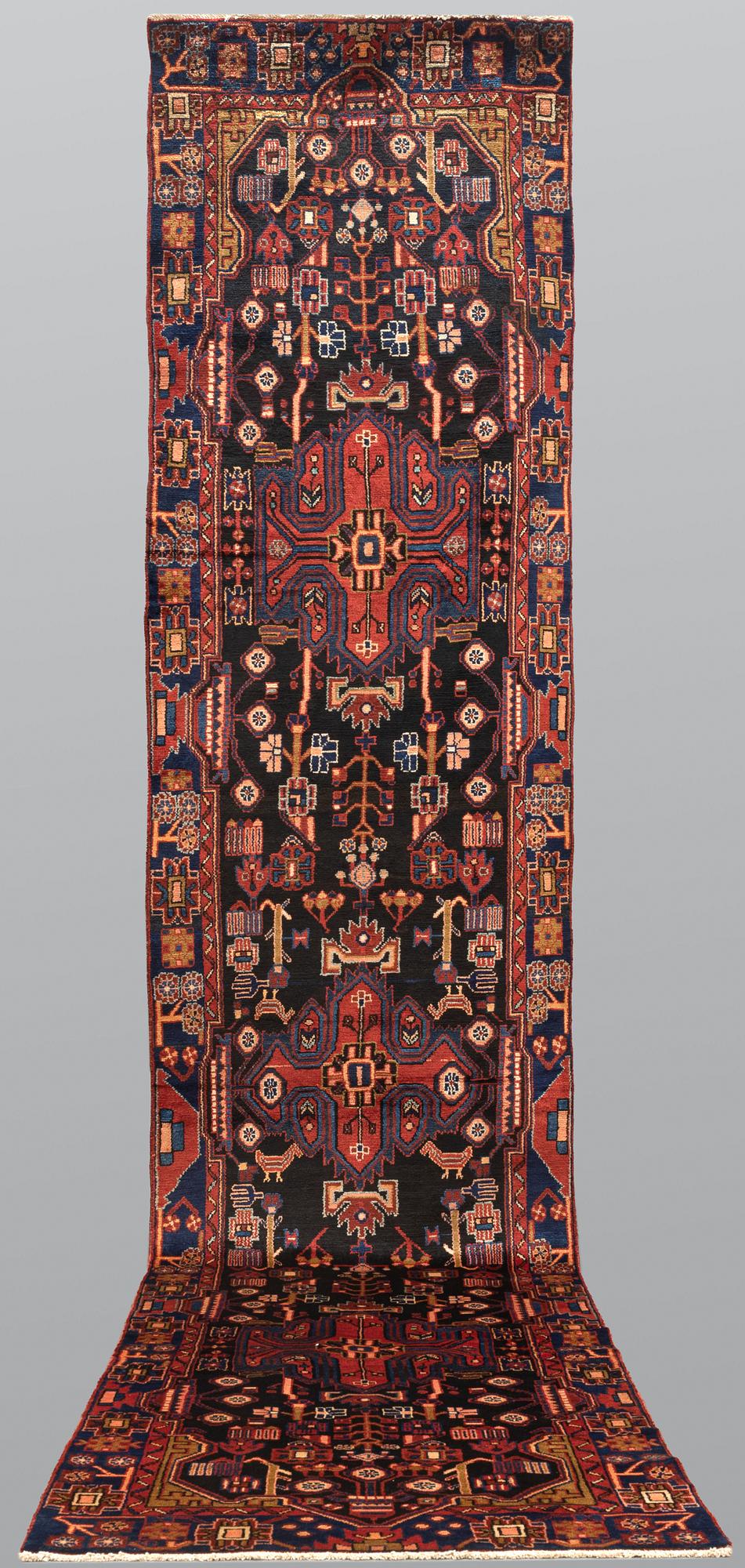 A runner, North east persian, ca 501 x 101 cm.