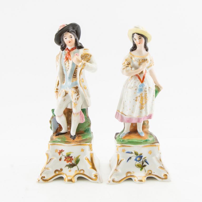 Figurines 6 pcs including Dresden Germany first half of the 20th century porcelain.