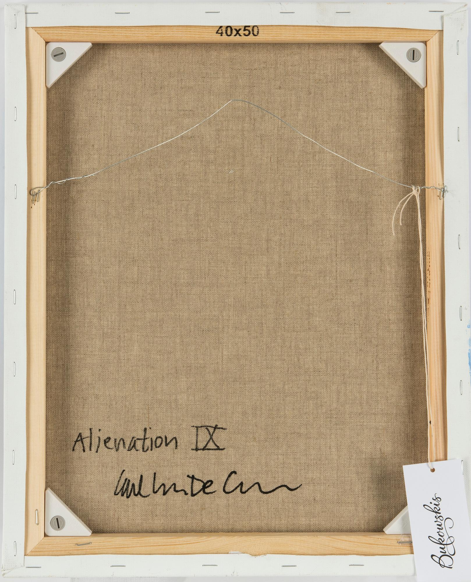 Carl Johan De Geer, acrylic on canvas, signed.