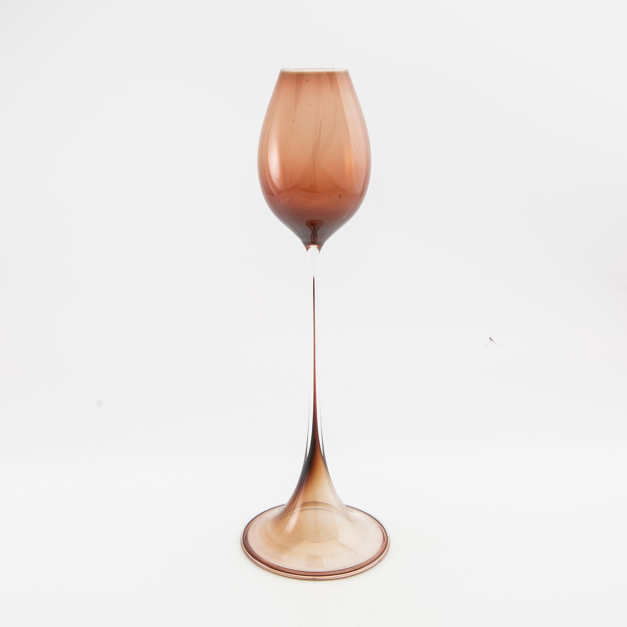 Nils Landberg, tulpanglas, Orrefors, 1957.