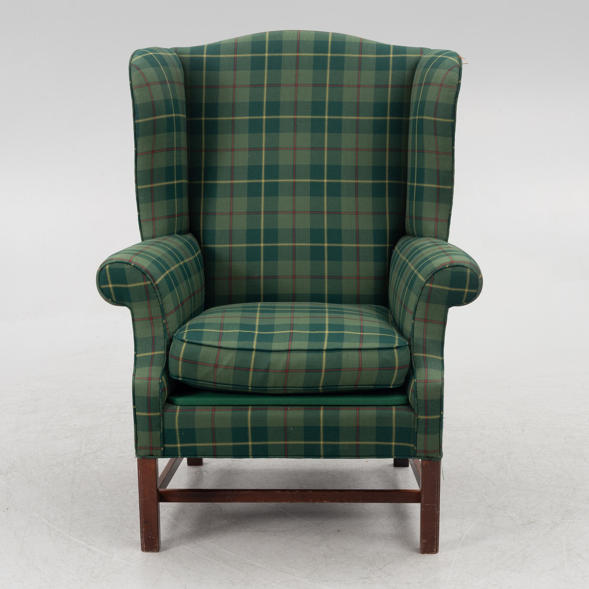 Ear flap armchair, second half of the 20th Century.