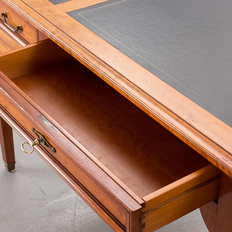 A FRANCE WRITING DESK AND A CHAIR FROM GRANGE.