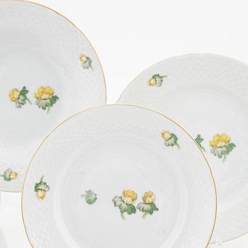 A 68-piece, partly 'Erantus', porcelain service from Bing & Grøndahl, Denmark.