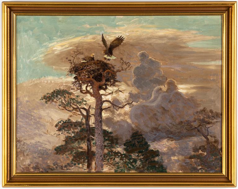 Thure Wallner, oil on canvas, signed.