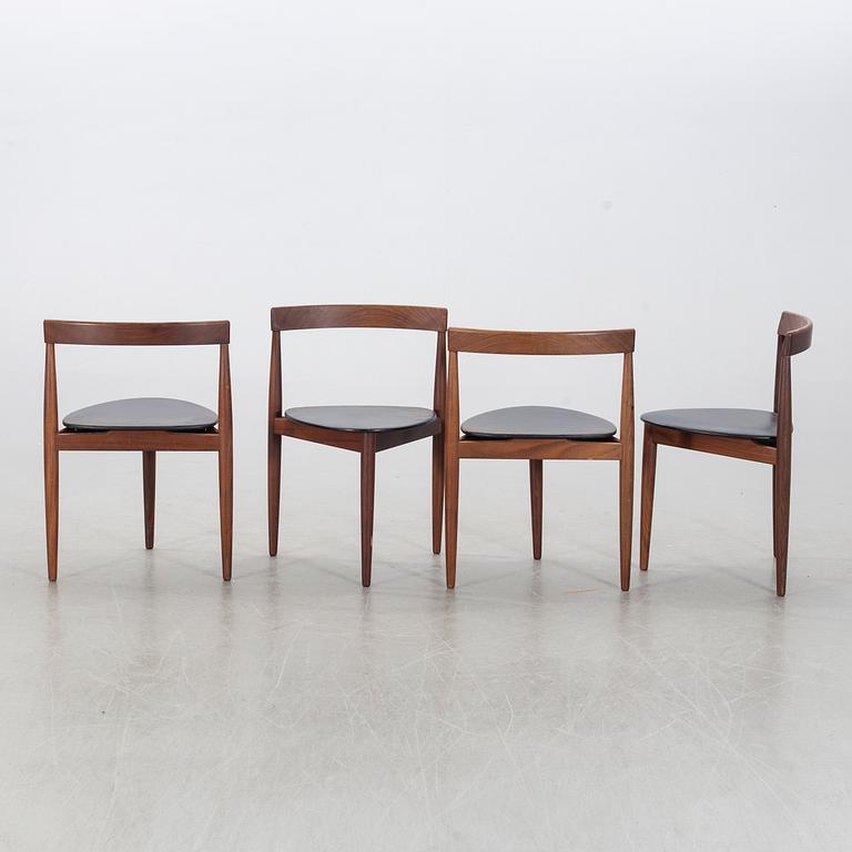 HANS OLSEN, table and 4 chairs, Frem Röjle, Denmark, 1950's.