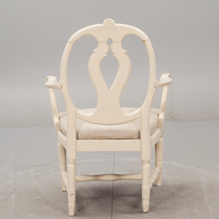 KARMSTOL, gustaviansk, 1700-talets slut.