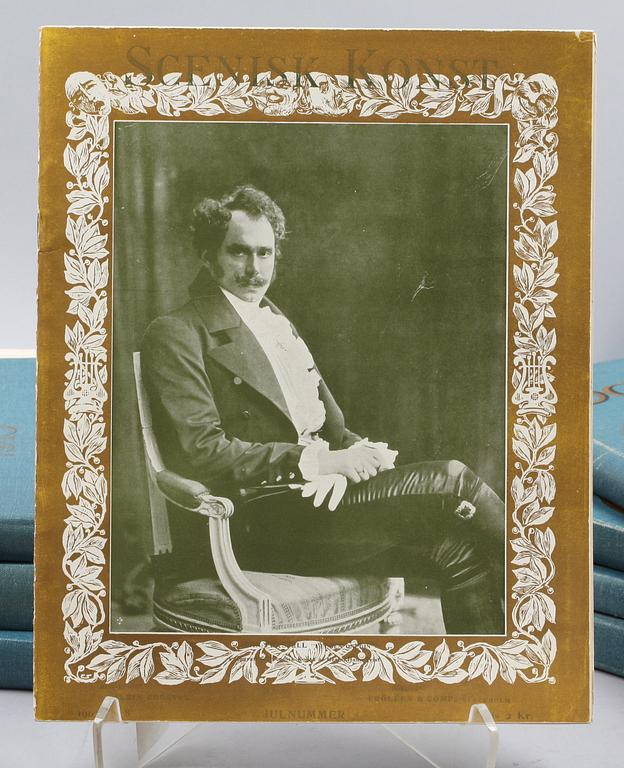 PARTI LITTERATUR OCH TIDSSKRIFTER, bl.a. Scenisk konst, sekelskiftet 1800/1900-tal.