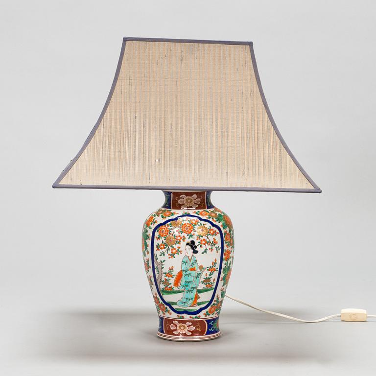 A Chinese porcelain table light from the first half of the 20th Century.