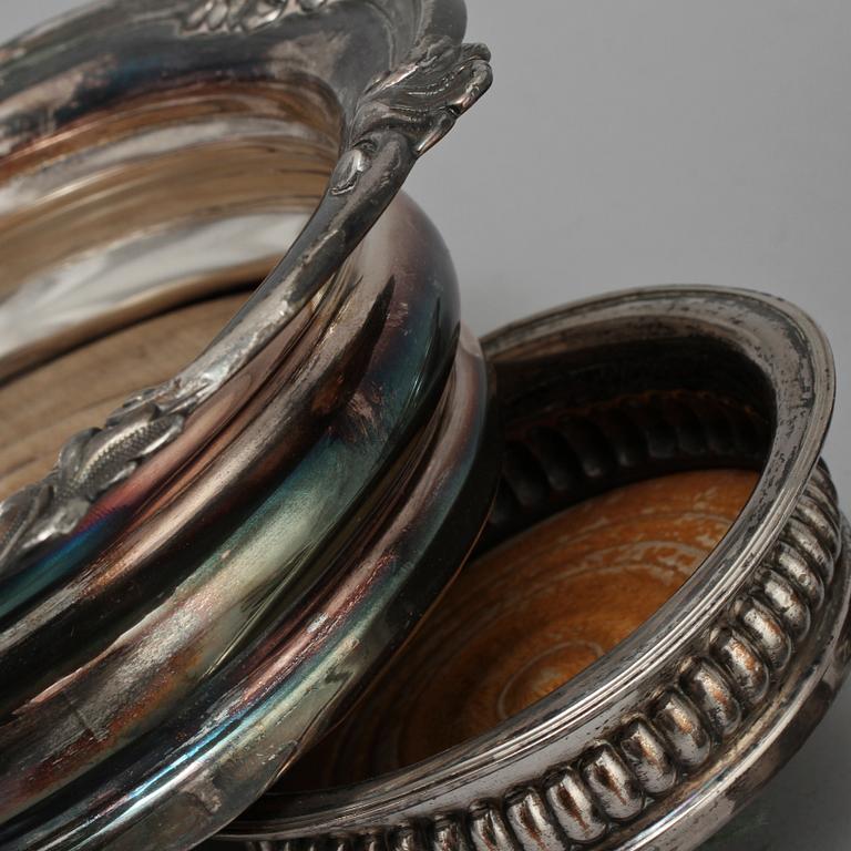 COASTERS, 6 st, nysilver, 1900-andra kvartal.