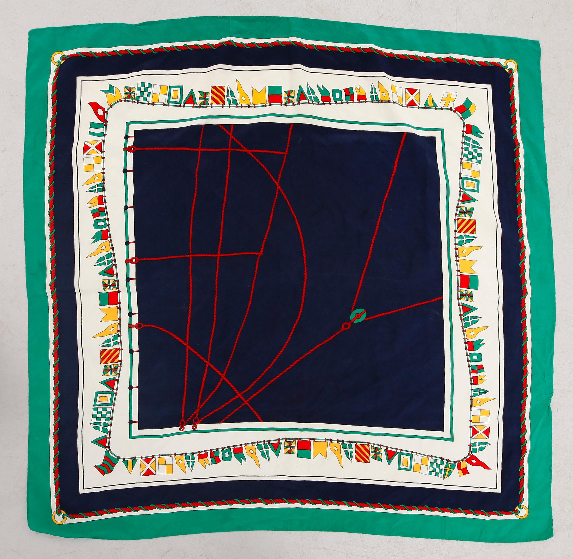 SCARVES, 4 st, bla Christian Dior, 1900-talets tredje kvarta.