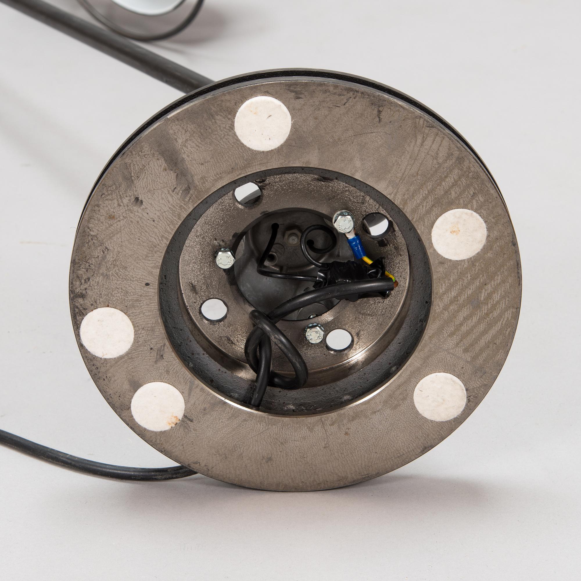 A Jielde industrial lamp / floor lamp, designed by Jean-Louis Domecq, Lyon, France.