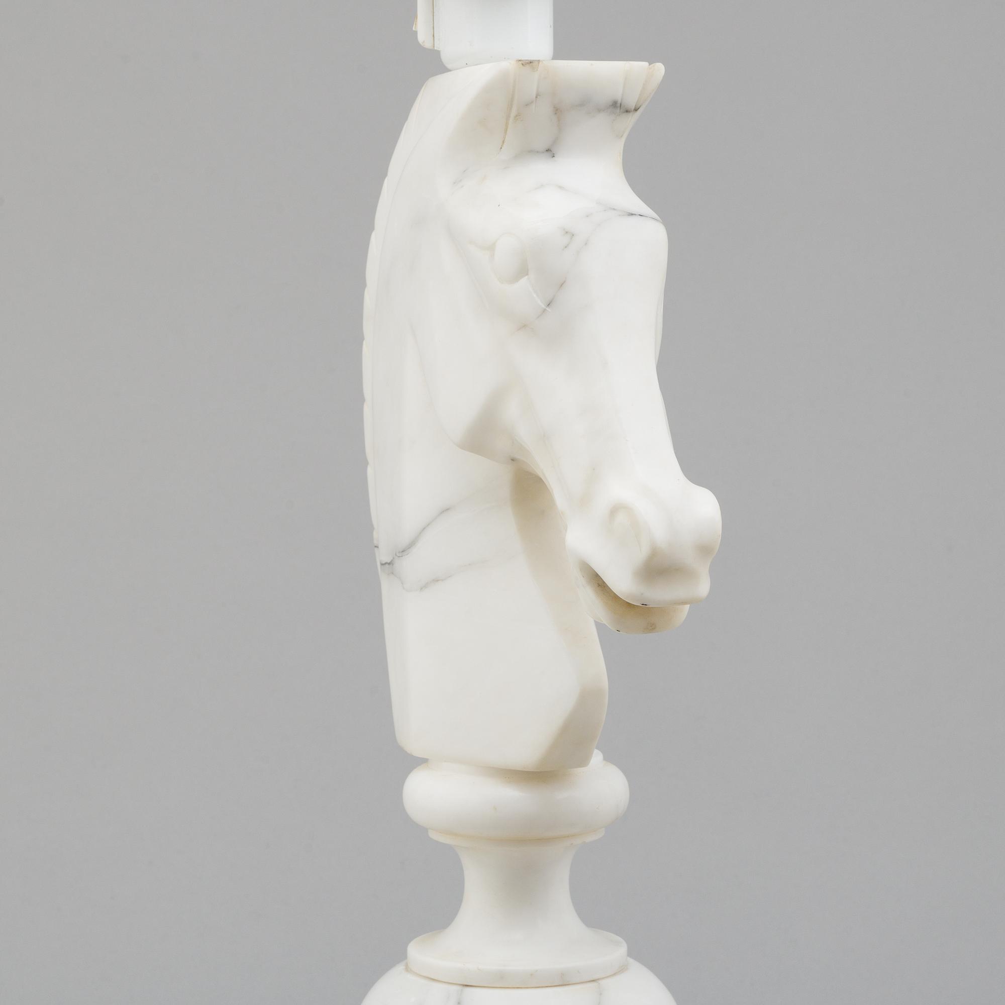 A second half of the 20th century marble table light.