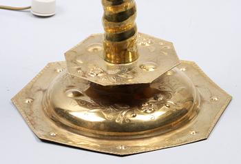 BORDSARMATUR, glas och mässing, barockstil, tidigt 1900-tal.