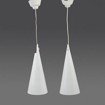 HANS BERGSTRÖM, two ceiling lights, Ateljé Lyktan. Second half of the 20th century.
