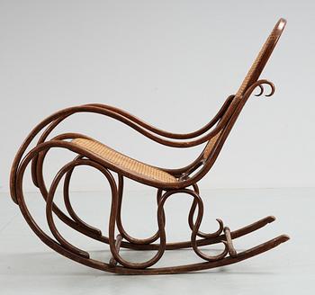 A Jacob & Josef Kohn rocking chair, early 20th Century.