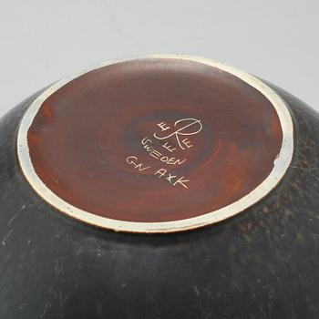Two 1950s bowls, models "ARO" & "AXK", designed by Gunnar Nylund for Rörstrand.