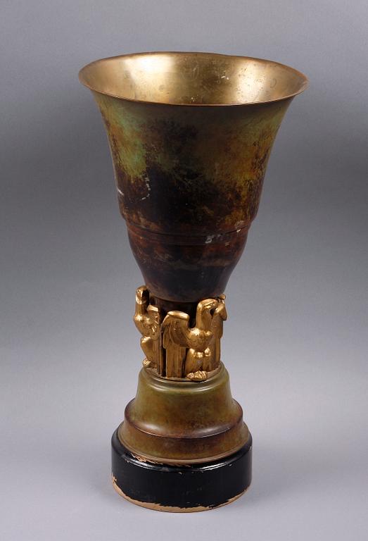 PRAKTPOKAL, mässing, 1920-30-tal.