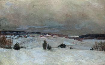 558. Erik Abrahamsson, WINTER LANDSCAPE.