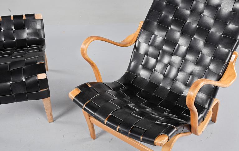 KARMSTOL MED FOTPALL, "Pernilla", Bruno Mathsson by Dux.