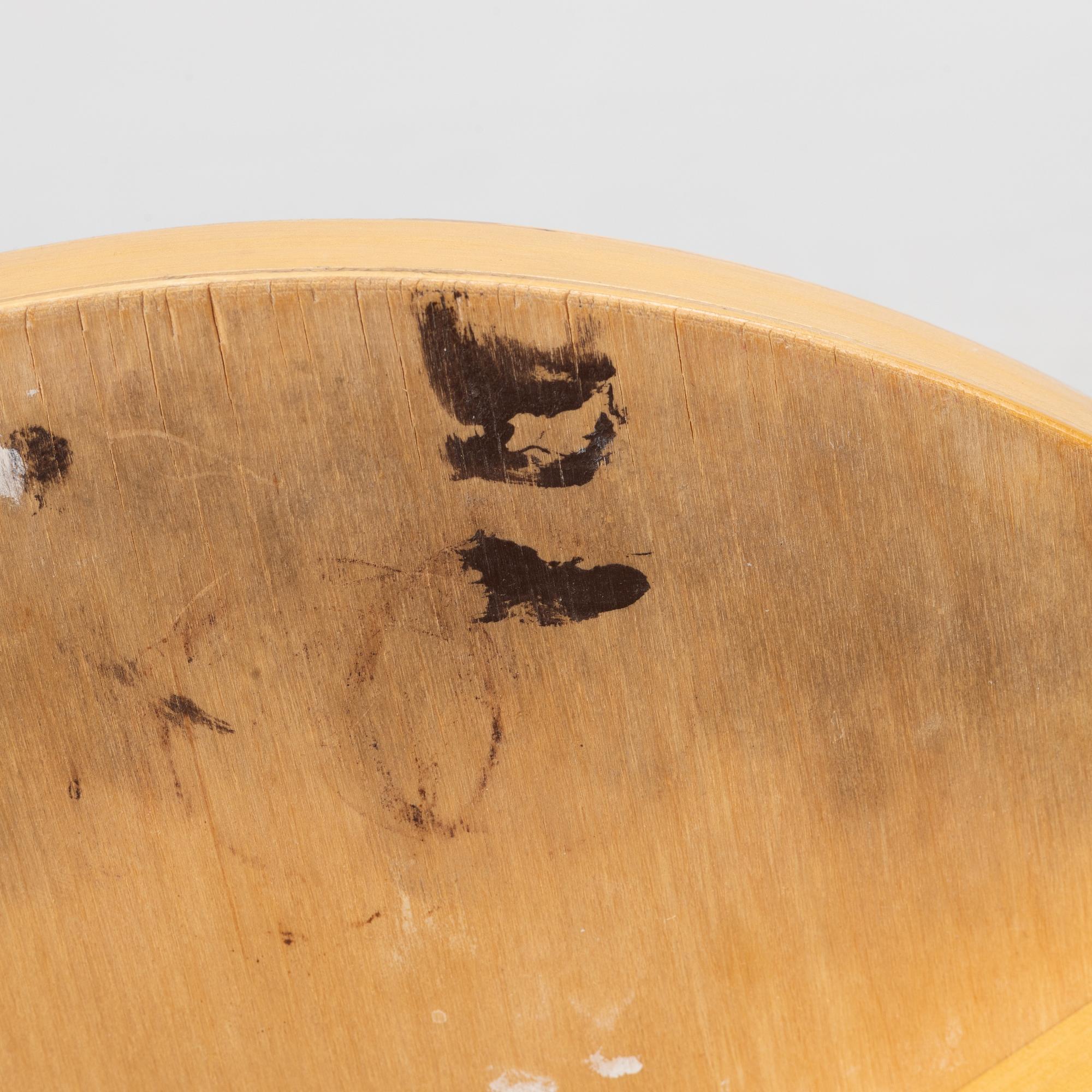 Alvar Aalto, chairs, 3 pcs, model 66 and stool, model 60, Artek, Finland.