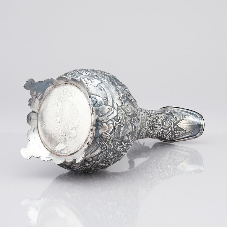Vinkanna, silver. Qingdynastin, 1800-tal.
