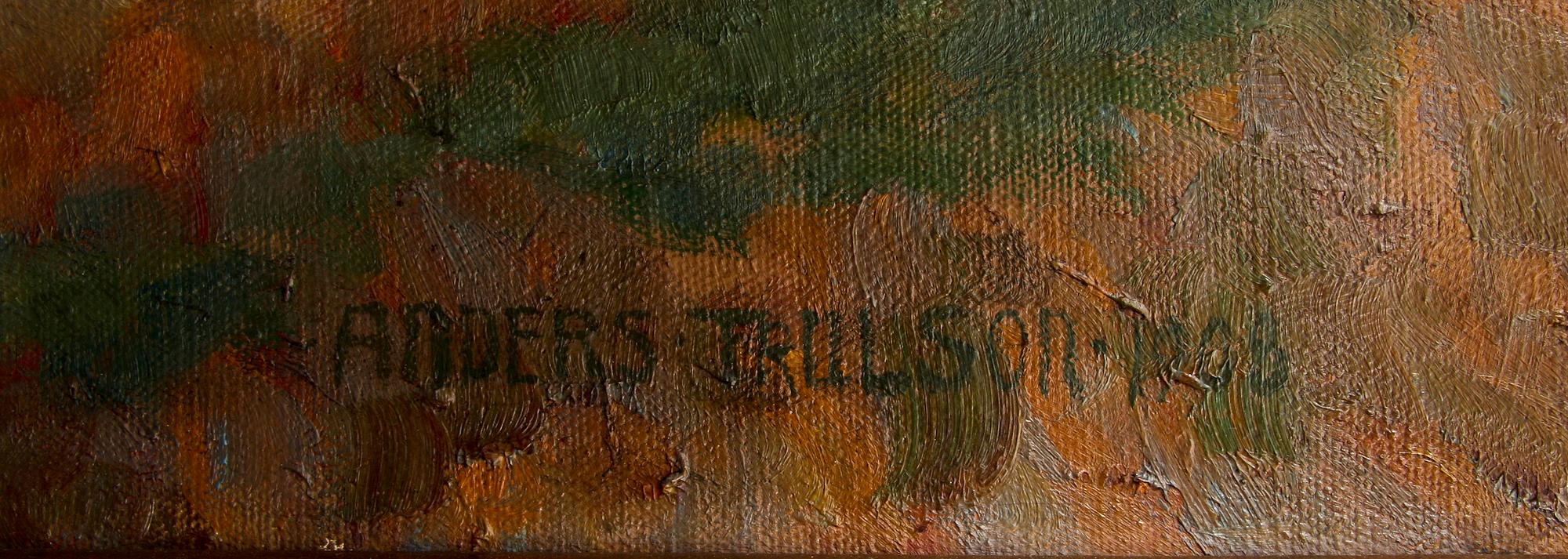 ANDERS TRULSON, olja på duk, sign o dat 1908.