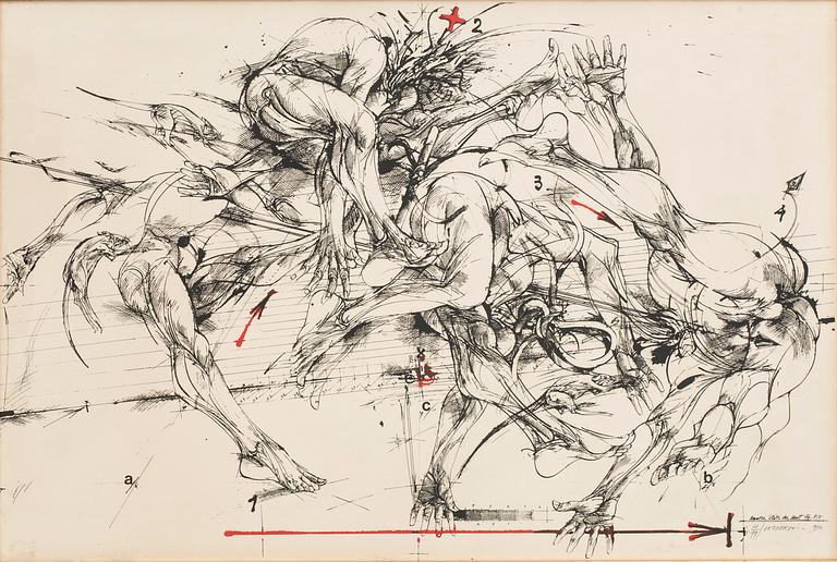 Vladimir (Vlada) Veličković, VLADIMIR VELICKOVIC, lithograph in colours, signed, dated and numbered.