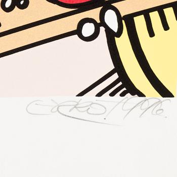 ERRÓ GUDMUNDUR GUDMUNDSSON, lithograph in colours, signed, dated 1996 and numbered 122/200.