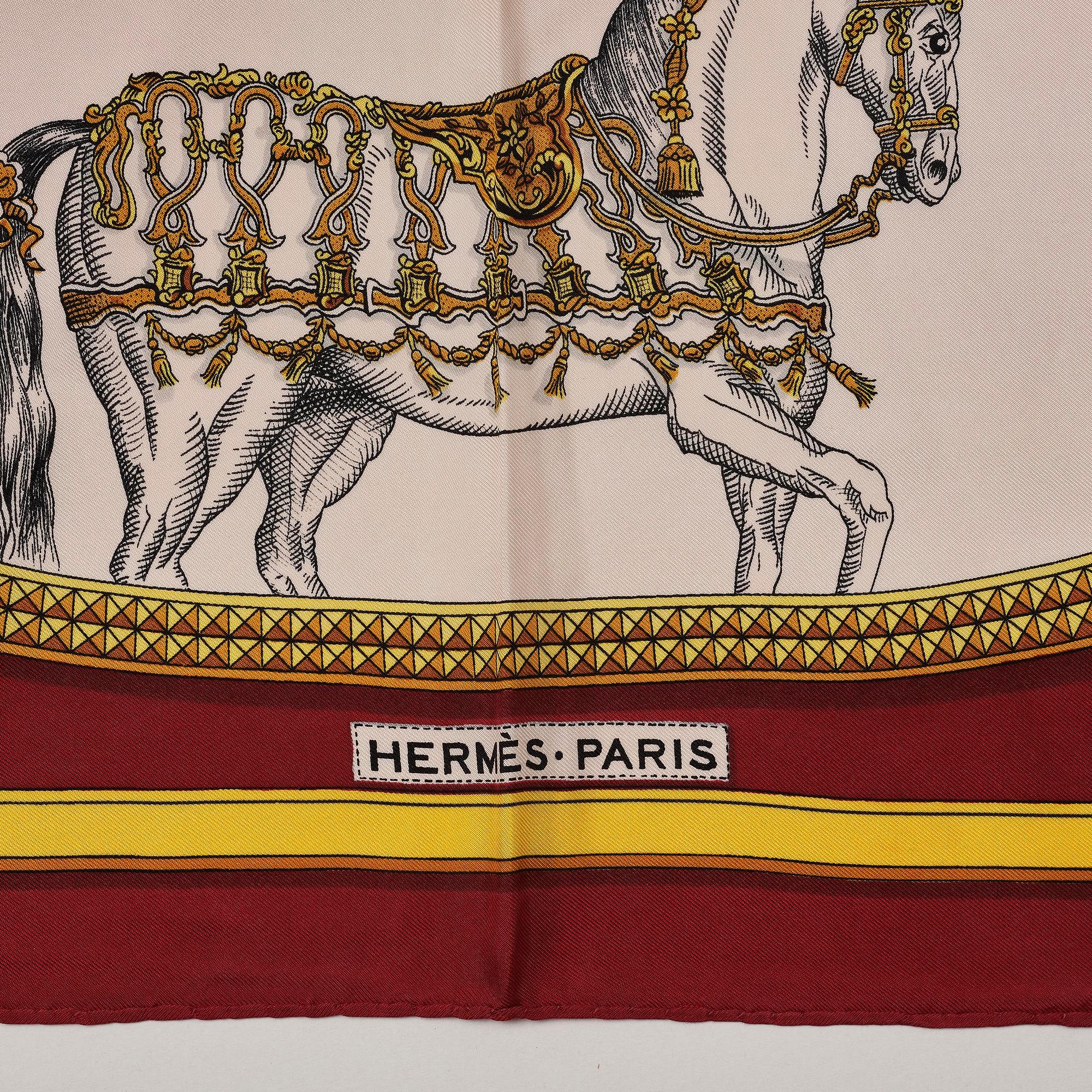 Hermès, scarf, “Grand Apparat”.