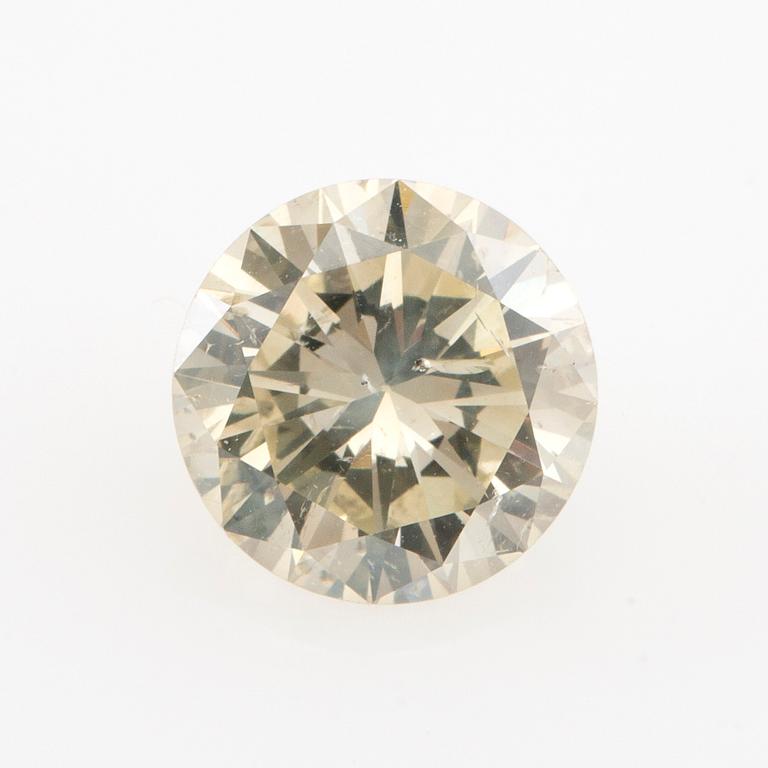 Loose brilliant-cut diamond approx. 2.57 ct.