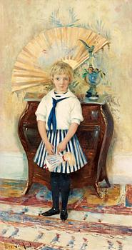 114. Allan Österlind, Girl in sailor blouse.