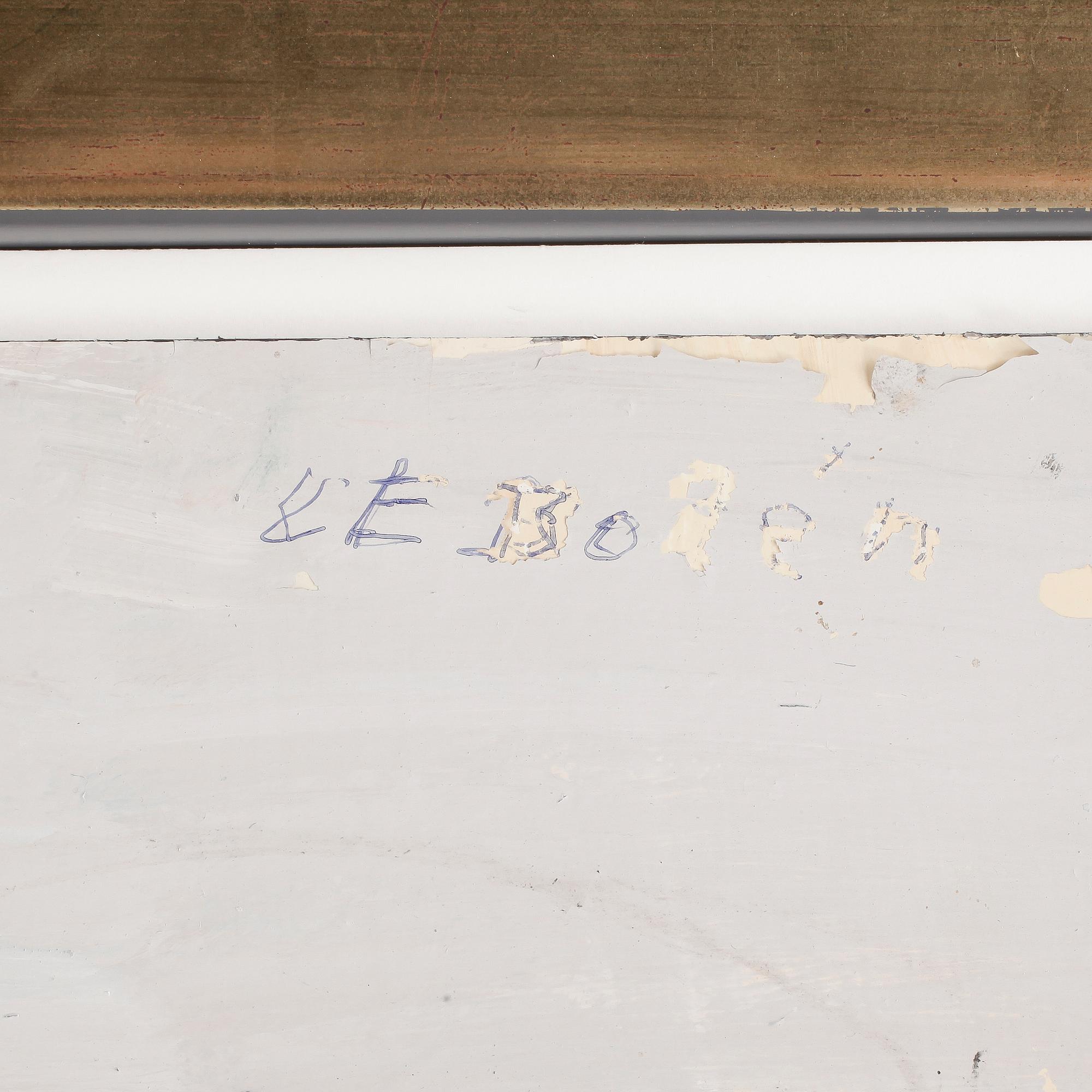 CARL ERIK BODÉN, akryl på pannå, signerad.