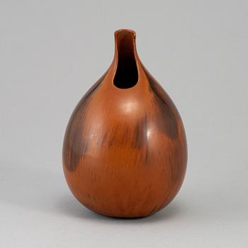 STIG LINDBERG, a unique stoneware vase, signed and dated -56.