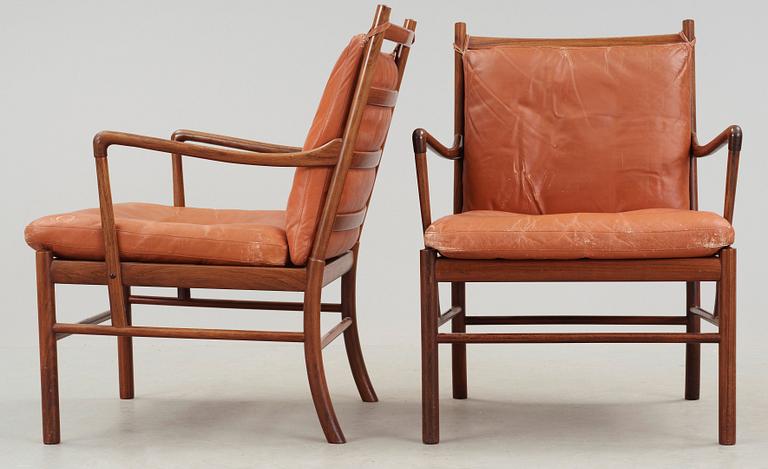 A pair of Ole Wanscher 'Colonial Chair, PJ 149' by Poul Jeppesen, Denmark.