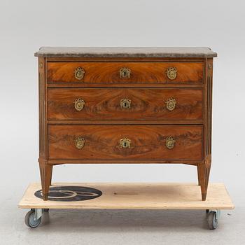 Byrå, sengustaviansk stil, omkring år 1900.