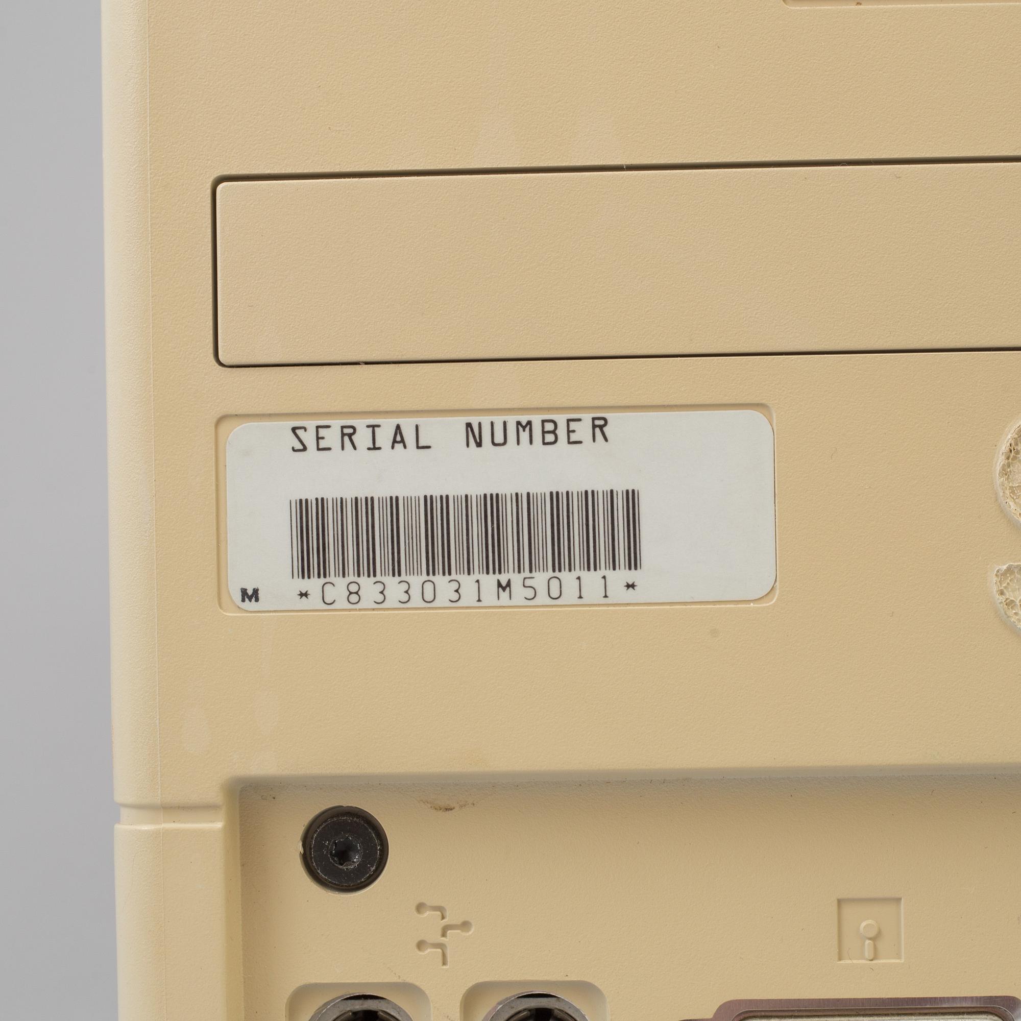 An Apple computer Macintosh SE, model M5011, Apple Computer Inc. USA, 1980s.