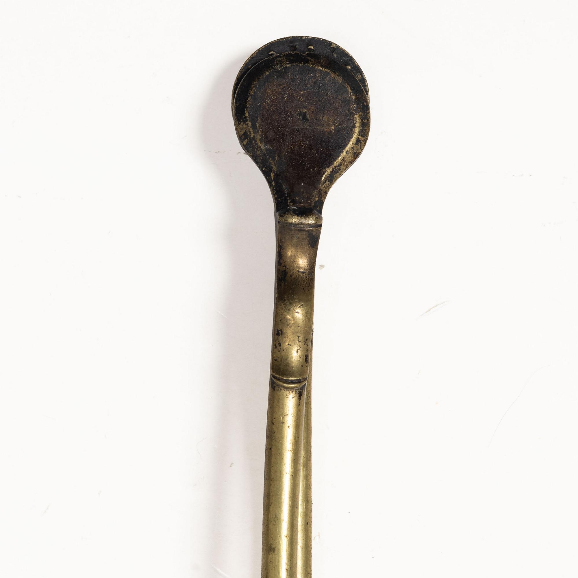 Brasutensilier, 3 delar, omkring 1800.